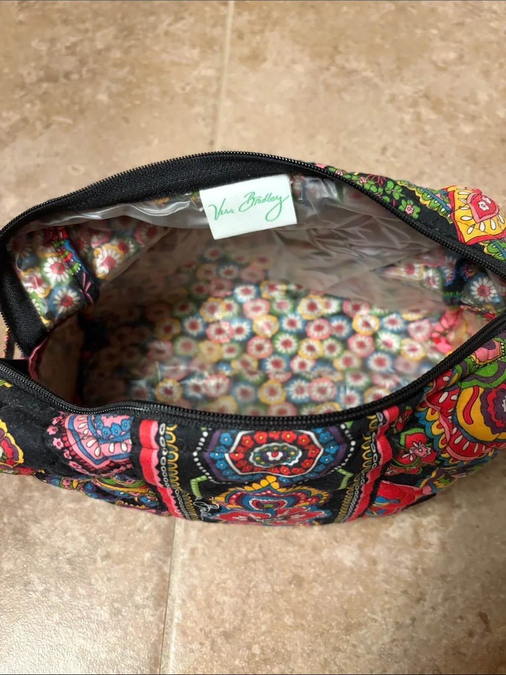 Large Vera Bradley makeup/cosmetic bag